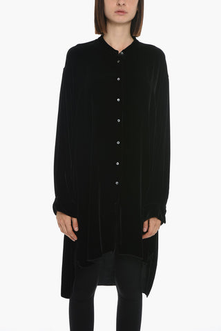 Camicia GIOIA in Velour con Collo Coreano
