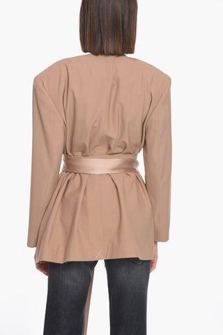 Blazer a Kimono in Misto Lana Vergine