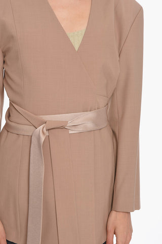 Blazer a Kimono in Misto Lana Vergine