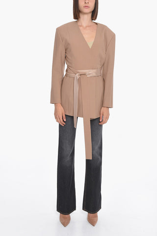 Blazer a Kimono in Misto Lana Vergine