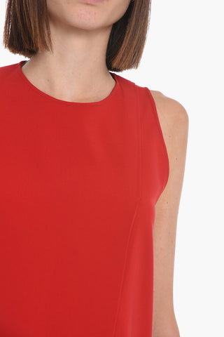 Sleeveless Top with Front-pleat