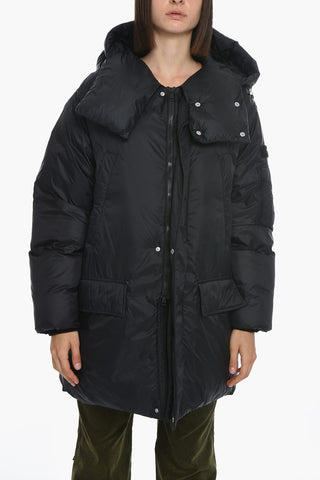 Giubbotto Puffer Imbottito con Cappuccio