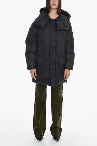 Giubbotto Puffer Imbottito con Cappuccio