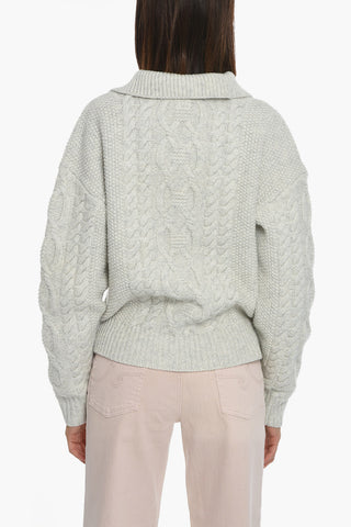 Cable Knit Wool CANADA Half Zip Sweater