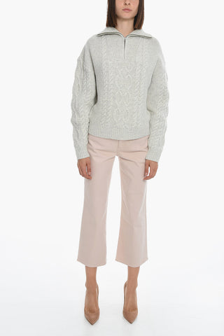 Cable Knit Wool CANADA Half Zip Sweater