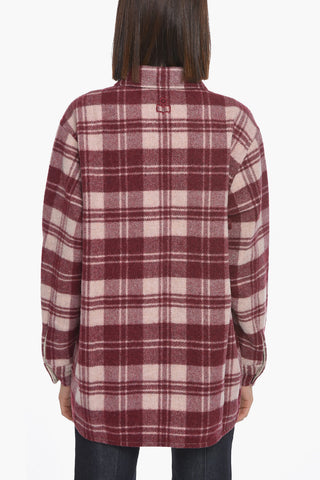 ETOILE Plaid Check Wool Blend FAXON Shirt