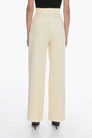Bouclé-textured LANAI Tailored Pants with High Waist