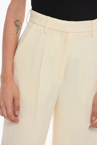 Pantaloni Sartoriali LANAI in Tessuto Bouclé a Vita Alta