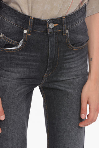 ETOILE Stone-washed BELVIRA Flared Denims with Mid Waist