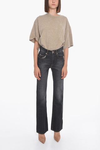 ETOILE Stone-washed BELVIRA Flared Denims with Mid Waist