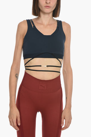 JACQUEMUS Dri-Fit Sport Bra with Lace-Up Detail