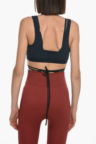 JACQUEMUS Dri-Fit Sport Bra with Lace-Up Detail