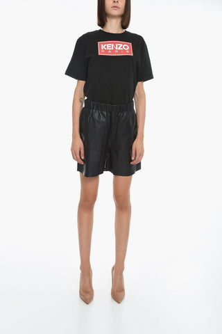 Leather DEBBIE Shorts with 2 Pockets