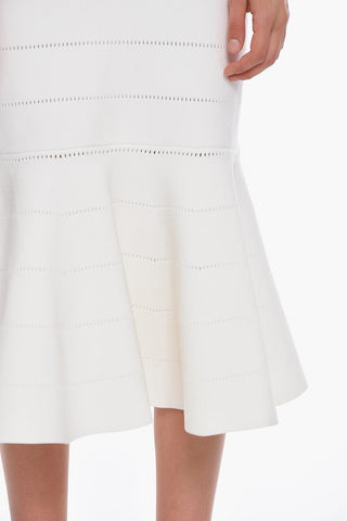 Vestito Lungo in Viscosa compatta con Dettagli Cut-out