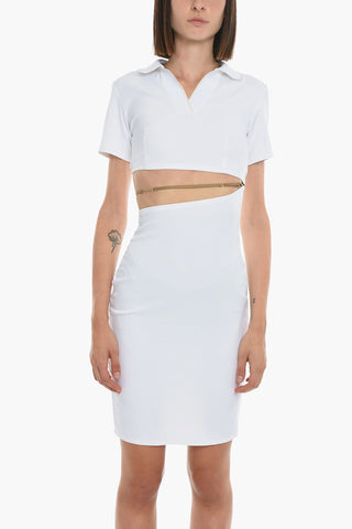 Polo Dress with Cut Out Detailing