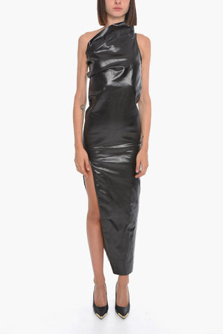 EDFU Coated-cotton ATHENA One-shoulder with Cut-out Details