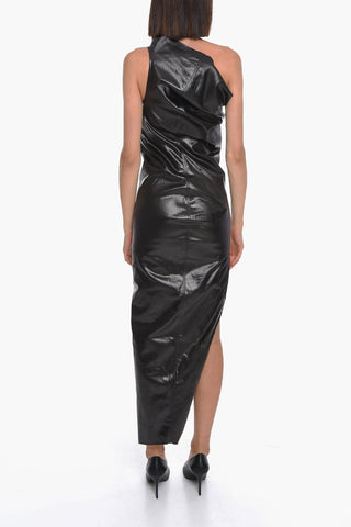 EDFU Coated-cotton ATHENA One-shoulder with Cut-out Details