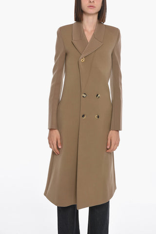 Cappotto Doppiopetto in Lana Stretch