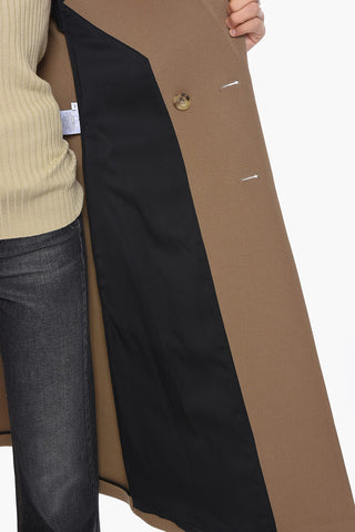 Cappotto Doppiopetto in Lana Stretch