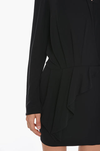 Draped PANQUA V-neck Mini Dress