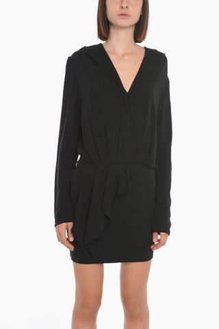 Draped PANQUA V-neck Mini Dress