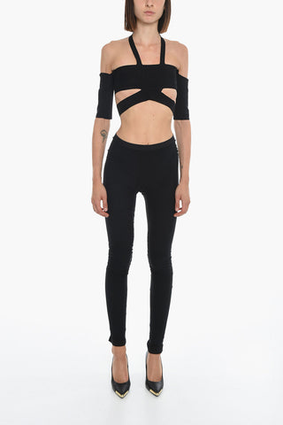FOGACHINE Leggings Foderati con Arricciatura
