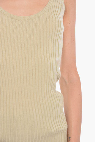 Cashmere-blend Ribbed Sleeveless Top