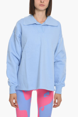 Polo Neck INGRID Cotton Sweatshirt