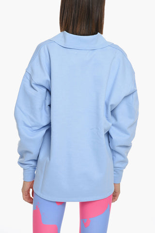 Polo Neck INGRID Cotton Sweatshirt