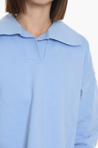 Polo Neck INGRID Cotton Sweatshirt
