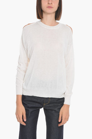 Silk-blend PARISY Sweater with Cut Out Detail