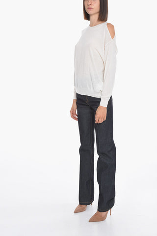 Silk-blend PARISY Sweater with Cut Out Detail