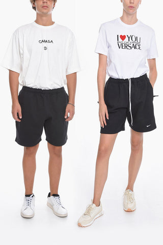 Fleeced Cotton UNISEX Shorts with Drawstring Waist