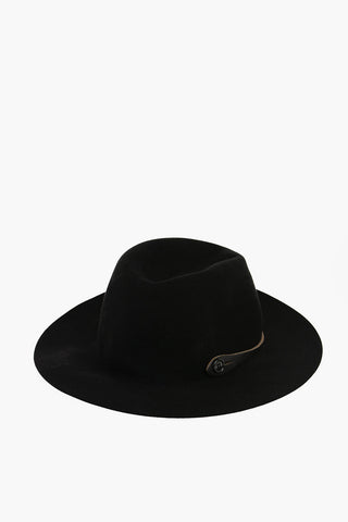 Felt DIGESTIVO Hat With Leather Details