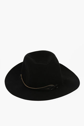 Felt DIGESTIVO Hat With Leather Details