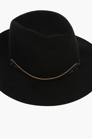 Felt DIGESTIVO Hat With Leather Details