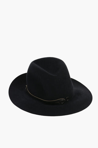 Felt DIGESTIVO Hat With Leather Details