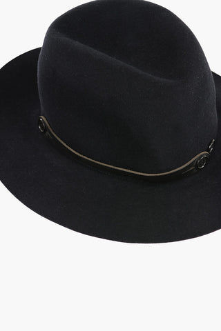 Felt DIGESTIVO Hat With Leather Details