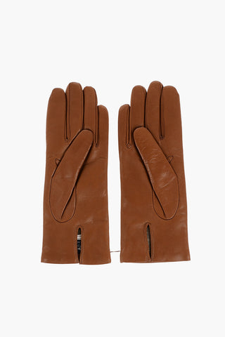 Leather Gloves with Cashmere and Wool Lining