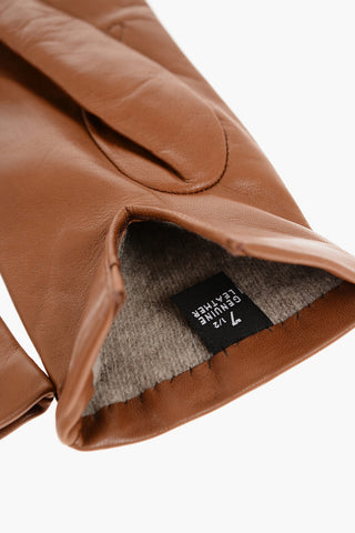 Leather Gloves with Cashmere and Wool Lining