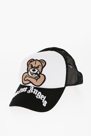GENIUS 8 PALM ANGELS Cappello da Baseball in Cotone e Mesh con Patch Teddy