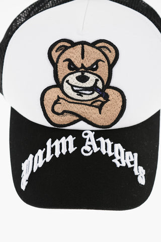 GENIUS 8 PALM ANGELS Cappello da Baseball in Cotone e Mesh con Patch Teddy