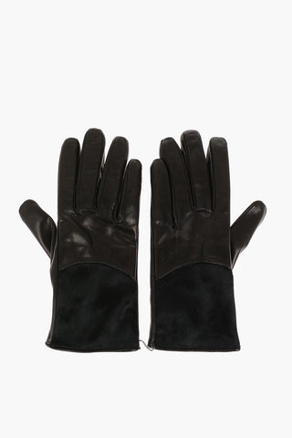 Leather Gloves with Cashmere Inner