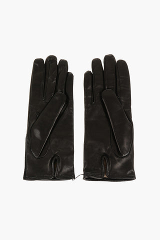 Leather Gloves with Cashmere Inner