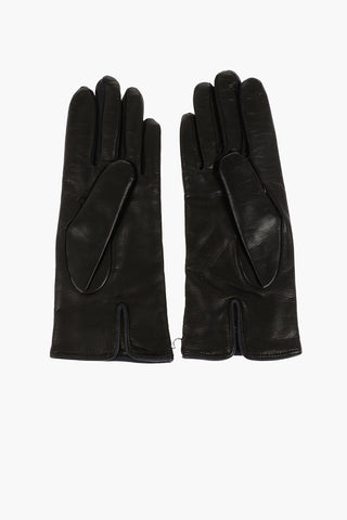 Leather and Suede Gloves with Cashmere Lining