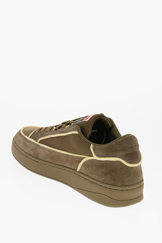 Sneakers Basse S-SINNA in Suede con Rifiniture a Contrasto