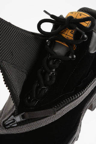 Suede D-HAMMER Mock Strap Boots