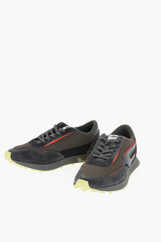 Meash and Suede S-RACER LC Low-Top Sneakers