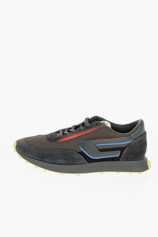 Meash and Suede S-RACER LC Low-Top Sneakers