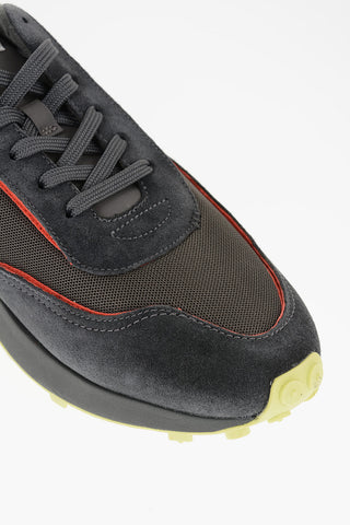 Meash and Suede S-RACER LC Low-Top Sneakers